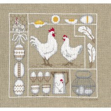 Набор для вышивания Poules Et ?ufs (Куры и яйца)