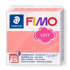 Полимерная глина FIMO Soft 55 х 55 х 15 мм розовый грейпфрут FIMO 8020-Т20