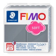 Полимерная глина FIMO Soft 55 х 55 х 15 мм штормовой серый FIMO 8020-Т80