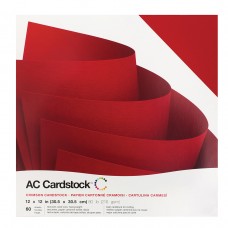 Набор текстурированного кардстока Crimson 30 х 30 см малиновый American Crafts LC. 376903
