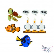 Пуговицы декоративные Персонажи мультфильма В поисках Немо