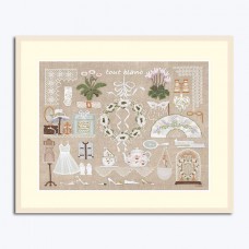 Набор для вышивания All White (Все белое), 47 х 36 см