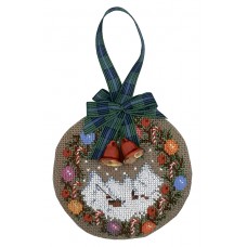 Набор для вышивания елочной игрушки Christmas Baubles Multicolored(Рождественские цветные игрушки)