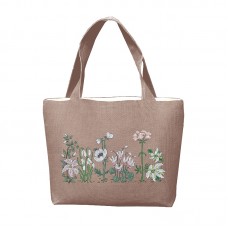 Набор для вышивания сумки Handbag White Flowers (Белые цветы), 42 х 27 х 9 см