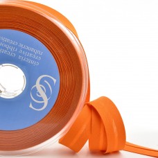 Косая бейка хлопок/полиэстер 20 мм, 25 м, цвет 34, оранжевый