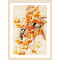 Набор для вышивания Little orange feast  28 х 43 см LANARTE PN-0201746