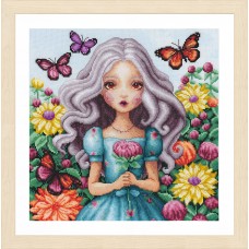 Набор для вышивания I hold every dahlia 29 x 29 см LANARTE PN-0206839