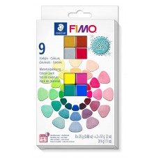 Полимерная глина FIMO Effect комплект Смешивание жемчуга, 2 блока по 57 г и 8 блоков по 25 г натуральные цвета FIMO 8013 С10-1