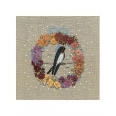 Набор для вышивания August wreath - Swallow (Августовский венок Ласточка)