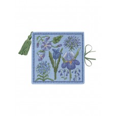 Набор для вышивания чехла для игл Needle case Blue Flowers (Голубые цветы), 11 х 11 см