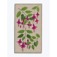 Набор для вышивания футляра для очков Spectacle case Fuchsia printed  (Голубые цветы), 9 х 16,5 см