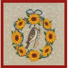 Набор для вышивания September wreath - Treecreeper (Сентябрьский венок Дятел)