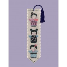 Набор для вышивания закладки Bookmark Kokeshi (Кокеши)