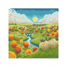 Набор для вышивания Watching The World Go By 26 х 26 см Bothy Threads XLP9