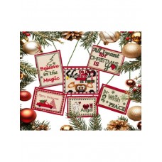 Набор для вышивания Christmas Ornaments Set of 6 materials incl., канва Aida 16 ct THEA GOUVERNEUR 608A