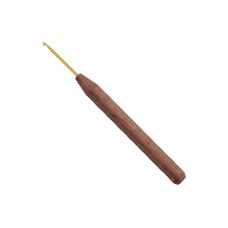 Крючок вязальный с ручкой из грецкого ореха addiNature Walnut Gold, N2, 16 см