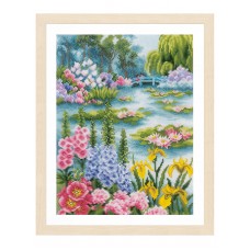 Набор для вышивания By the water lily pond   24 х 33 см LANARTE PN-0200908