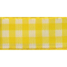 Лента с рисунком клетка SAFISA, 25 мм, 25 м, цвет 22, желтый