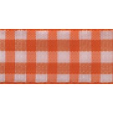 Лента с рисунком клетка SAFISA, 25 мм, 25 м, цвет 61, оранжевый
