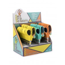 Ножницы для хобби с мягкими ручками, 21,5 см, в прикассовом стенде 210 мм оранжевый/бирюзовый/жёлтый HEMLINE B4809