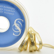 Лента металлик SAFISA, 25 мм, 25 м, цвет 101(01), золото
