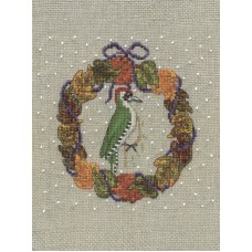 Набор для вышивания October wreath - Green Woodpecker (Октябрьский венок Зеленый дятел)