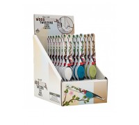 Пинцет для заправки нитей в швейной машине/оверлоке, 12 см, в картонном прикассовом стенде 12 см белый/синий/зеленый HEMLINE B4858