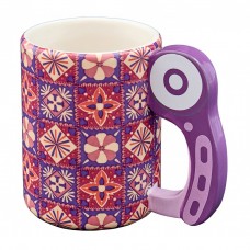 Кружка с ручкой и рисунком Узоры 15 х 11,5 х 11 см разноцветный 400 мл HEMLINE N4371.7