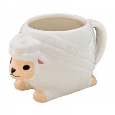 Кружка с ручкой и рисунком Овечка 18,5 х 11 х 12 см белый 400 мл HEMLINE N4371.9
