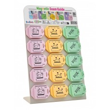 Направляющая для шва в пластиковом корпусе на магните, набор 30 шт 5,6 х 4 х 1 см розовый/желтый/зеленый HEMLINE N4352.2