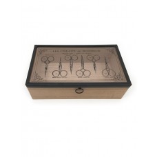 Шкатулка для хранения швейной фурнитуры, 24 х 14 х 7 см 24 см натуральный HEMLINE G001.TN015