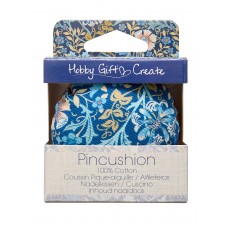 Игольница-подушечка на деревянной основе синий, бежевый 7 см HEMLINE HGCPINC.01