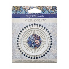 Булавки портновские с круглыми пластиковыми головками, в органайзере, цвет синий, 40 шт 34 мм синий 0,6 мм HEMLINE HGC668.01