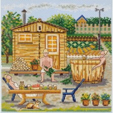 Набор для вышивания Дача. Баня  20 x 20 см* МАРЬЯ ИСКУСНИЦА 11.005.08