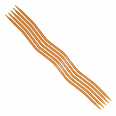 Спицы чулочные эргономичные addiCraSy Snake Orange, алюминиевые, N2.5, 15 см