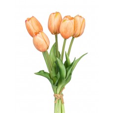Букет декоративный Тюльпан 26 см оранжевый Fiebiger Floristik GmbH 203610-300