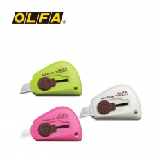 Мини-нож магнитный с фиксатором Olfa 12 х 8 х 10 см белый/розовый/ зеленый OLFA TK-3M/3