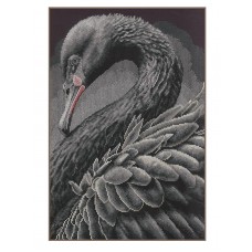 Набор для вышивания Black swan   28 х 43 см LANARTE PN-0216657