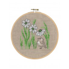 Набор для вышивания Bird by flower 18 см PERMIN 13-5450