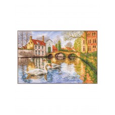Набор для вышивания Swans of Bruges   52 х 36 см LANARTE PN-0216170