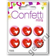 Пуговицы Mini Confetti Hearts