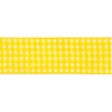 Лента с рисунком клетка SAFISA, 40 мм, 25 м, цвет 22, желтый