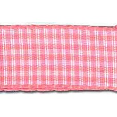 Лента с рисунком клетка SAFISA, 6 мм, 25 м, цвет 05, розовый