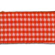 Лента с рисунком клетка SAFISA, 6 мм, 25 м, цвет 61, оранжевый