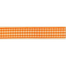 Лента с рисунком клетка SAFISA, 10 мм, 25 м, цвет 61, оранжевый