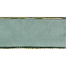 Лента органза с памятью SAFISA, 38 мм, 25 м цвет 97, зеленый