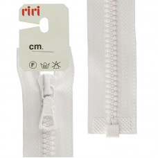 Молния riri тракторная разъёмная 1 замок, 6 мм, 70 cм, цвет 2101, белый