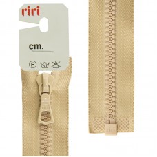 Молния riri тракторная разъёмная 1 замок, 6 мм, 70 cм, цвет 2212, бежевый