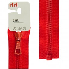 Молния riri тракторная разъёмная 1 замок, 6 мм, 70 cм, цвет 2407, красный