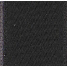 Лента атласная двусторонняя SAFISA мини-рулоны, 11 мм, 4 м, цвет 01, черный
